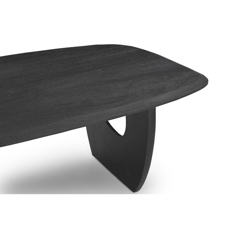 Azura 52 in. Black Wood Coffee Table