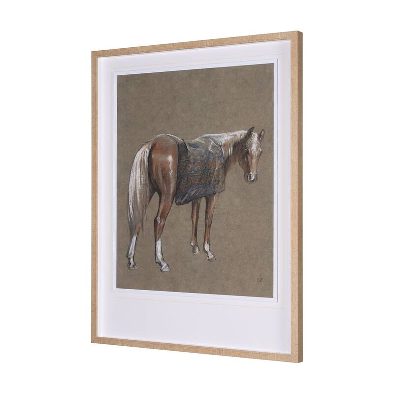 Palomino Blanket Framed Art Print
