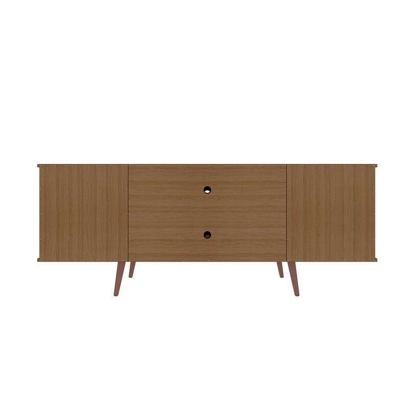 Hampton Mid Century Modern Wood 62.99 In. Media Cabinet Console