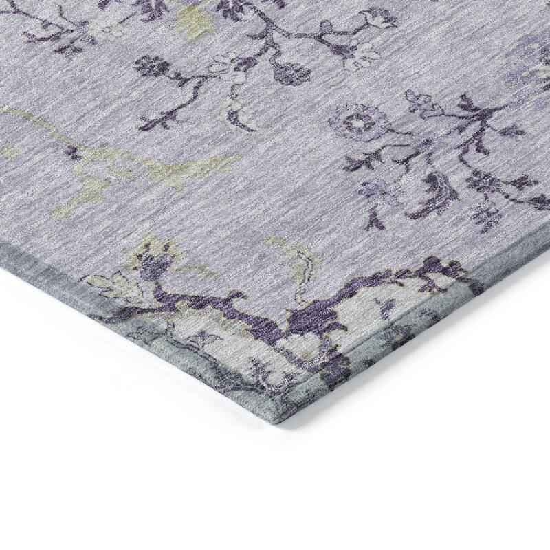 HomeRoots Floral Transitional Rectangle Outdoor Rug