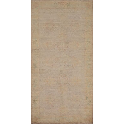 Hand Knotted Oriental 100% Wool Carpet Traditional Geometric Purples Ziegler Area Rug - 6' 1'' X 2' 8''