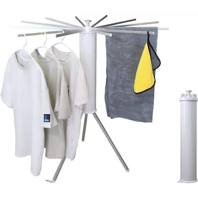 Portable Tripod Drying Rack - 12 Rods for Laundry