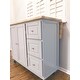 3-drawer Drop Leaf Kitchen Cart