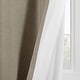 preview thumbnail 26 of 44, Linen Slub Texture Blackout Grommet Curtain Pair(2 Panels)