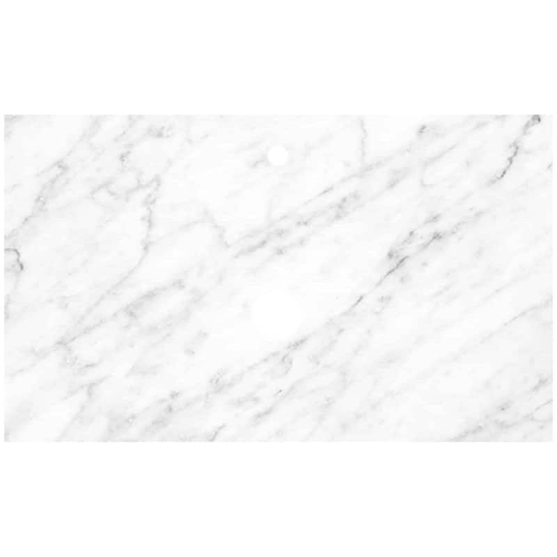 Native Trails VT36-V-CA-1 Carrara 36" Marble Vanity Top with Single - Carrara