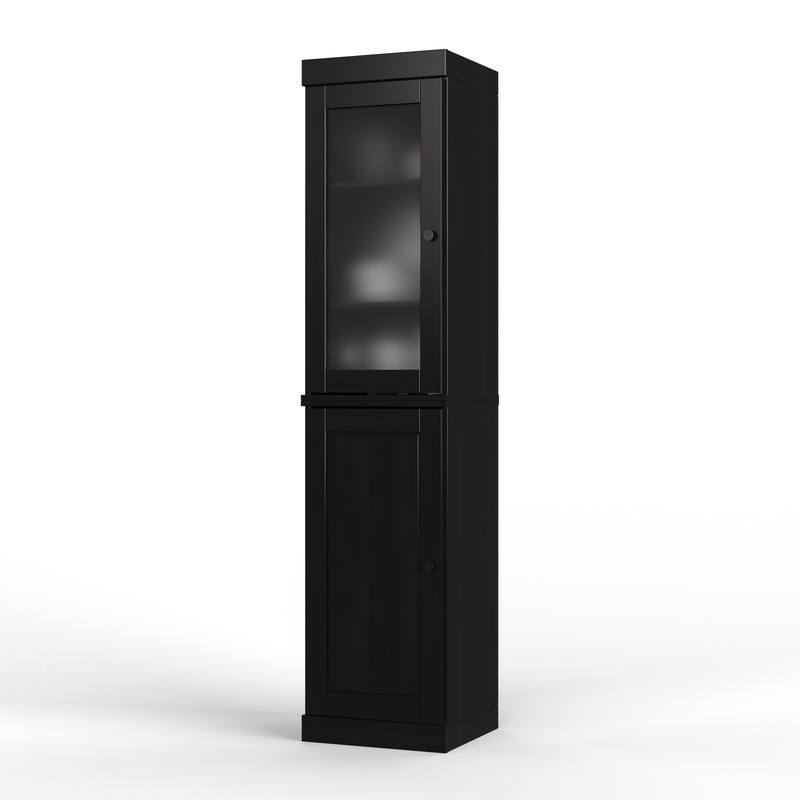 100% Solid Wood 16.5" Kitchen Pantry Cabinet with Doors by Palace Imports