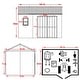 preview thumbnail 20 of 24, VEIKOUS Outdoor Wood Storage Shed with Lockable Door and Window - 8'x12'