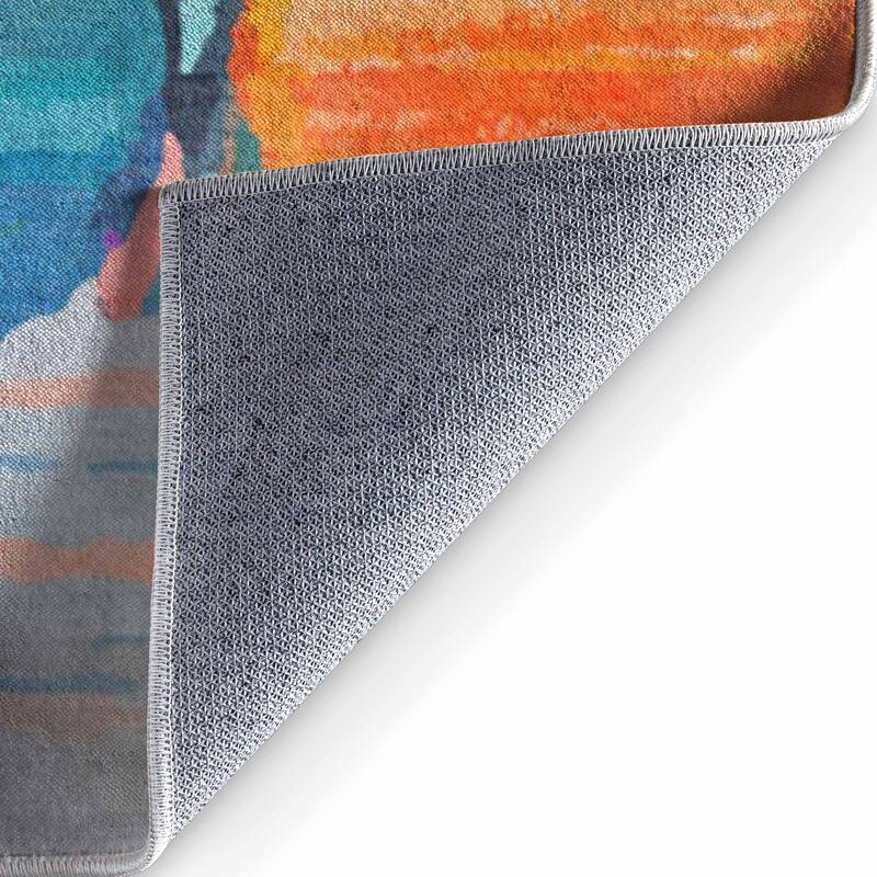 Well Woven Apollo Abstract Nuances Pebble Watercolor Multi Area Rug