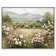 preview thumbnail 11 of 32, Valley in Bloom Farmhouse Art Framed Canvas Print by Art Remedy Silver - 20" x 16"