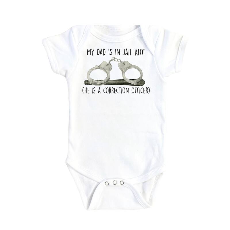 Correction Officer - Baby Boy Girl Clothes Infant Bodysuit Funny Cute Newborn - White - 3-6M