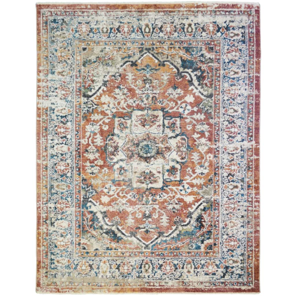 Oxford Dover Traditional Distressed Vintage Oriental Rug