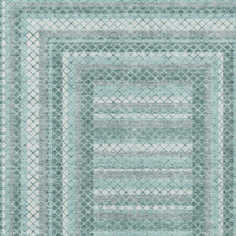 HomeRoots Geometric Transitional Rectangle Outdoor Rug