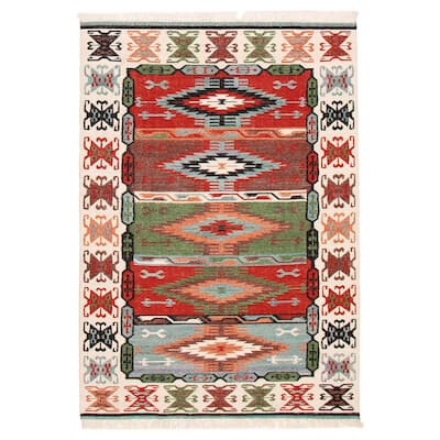 Ankara FW Red Kilim 5'4" x 7'9" - 5'4 x 7'9