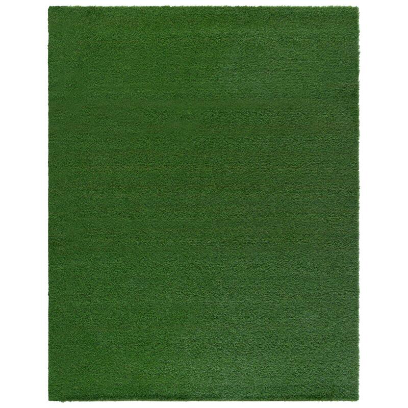 SAFAVIEH Vista Enkelejda Washable Indoor/Outdoor Rug - Weather Resistant & Easy Cleaning - Natural/Green - 8'9" x 12'