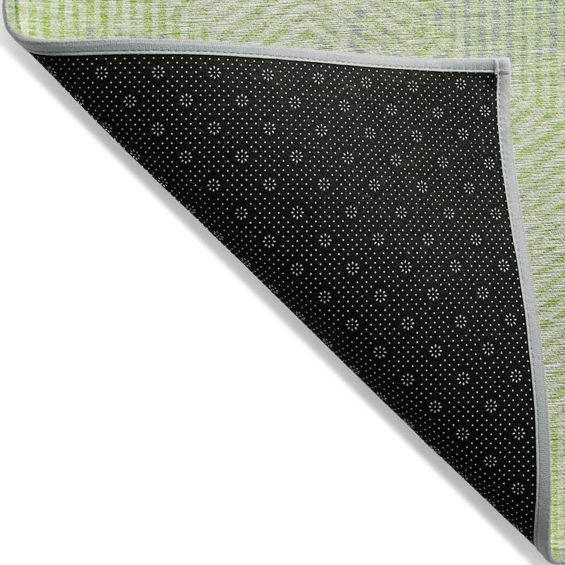 Machine Washable Indoor/ Outdoor Chantille Contemporary Maze Rug