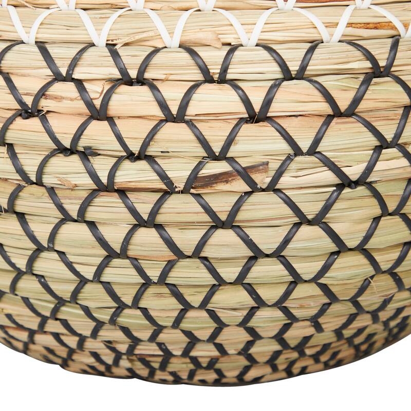 Brown Seagrass Handmade Woven Decorative Vase