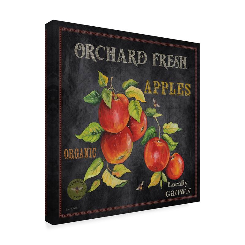 Jean Plout 'Orchard Fresh Apples' Canvas Art