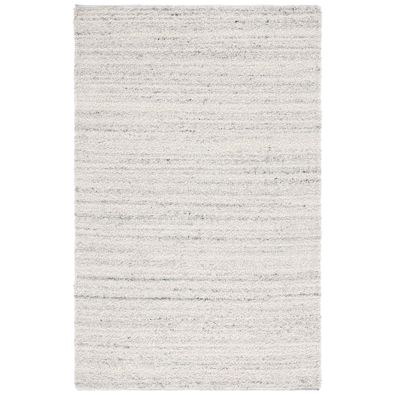 SAFAVIEH Hand-Woven Natura Stacey Transitional Wool Rug - 6' x 9' - Light Grey