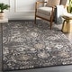 preview thumbnail 1 of 8, Livabliss Fitz Vintage Floral Area Rug Charcoal - 2' x 2' 11"