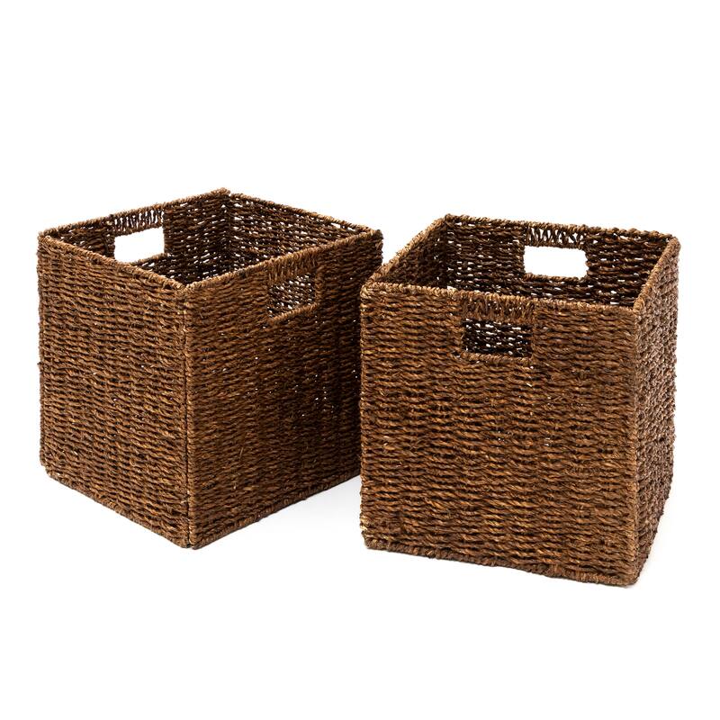 Trademark Innovations Foldable Storage Basket with Iron Wire Frame