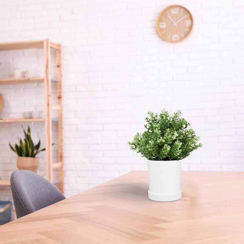 2-Pack Plant Pots, 4.5 Inch Plastic Pots with Drainage Holes