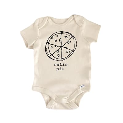 Pizza Pie Italian Slice - Baby Boy Girl Clothes Infant Bodysuit Funny Cute Newborn
