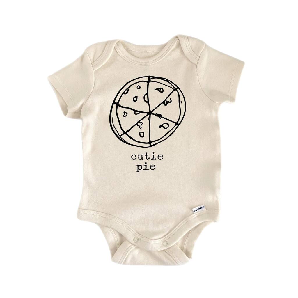 Pizza Pie Italian Slice - Baby Boy Girl Clothes Infant Bodysuit Funny Cute Newborn