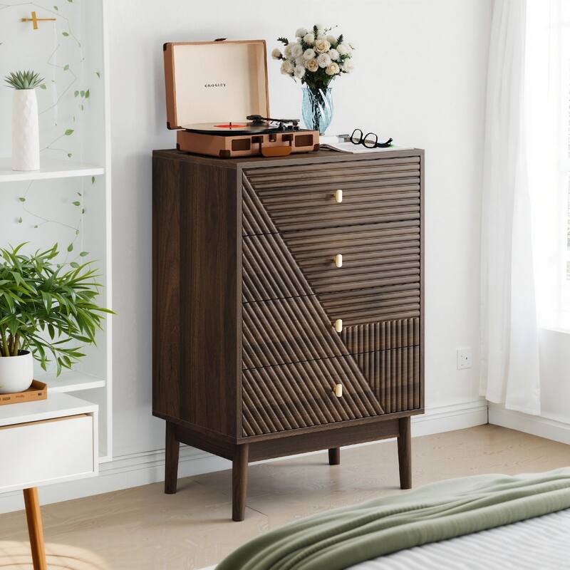 4 Drawer Dresser, Modern Wardrobe Dresser Chest Of Drawers, Wooden Storage Storage Cabinet, Dresser Storage Cabinet
