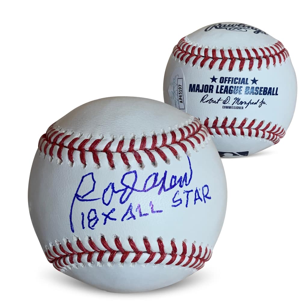 Rod Carew Autographed MLB Signed Baseball 18 x ALL STAR JSA COA With UV Display Case - 8'6" x 11'6"
