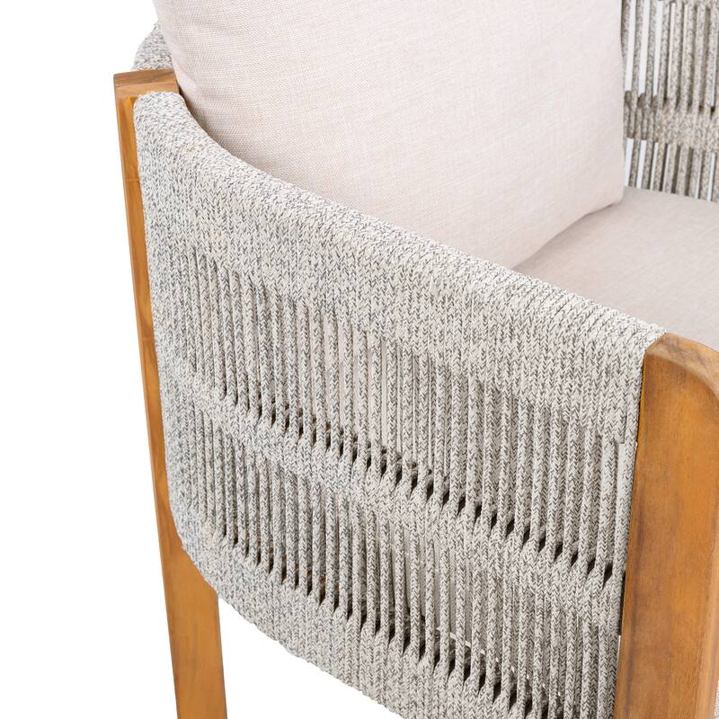 Christopher Knight Home - Isolde Acacia Wood Outdoor Dining Chair（Set of 2）