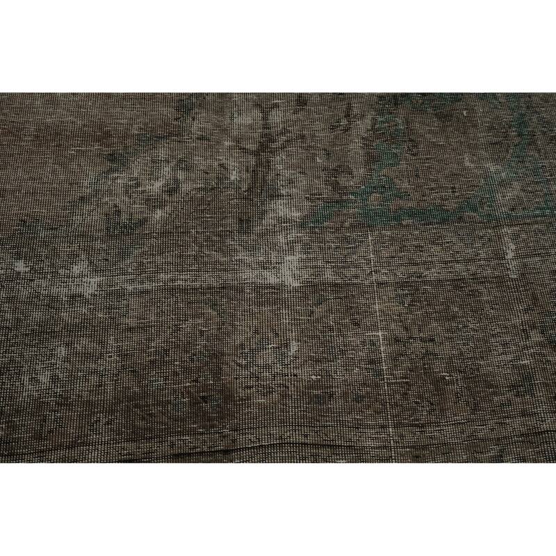 Hand Knotted Oriental 100% Wool Carpet Traditional Medallion Brown Tabriz Area Rug - 12' 10'' X 9' 1''