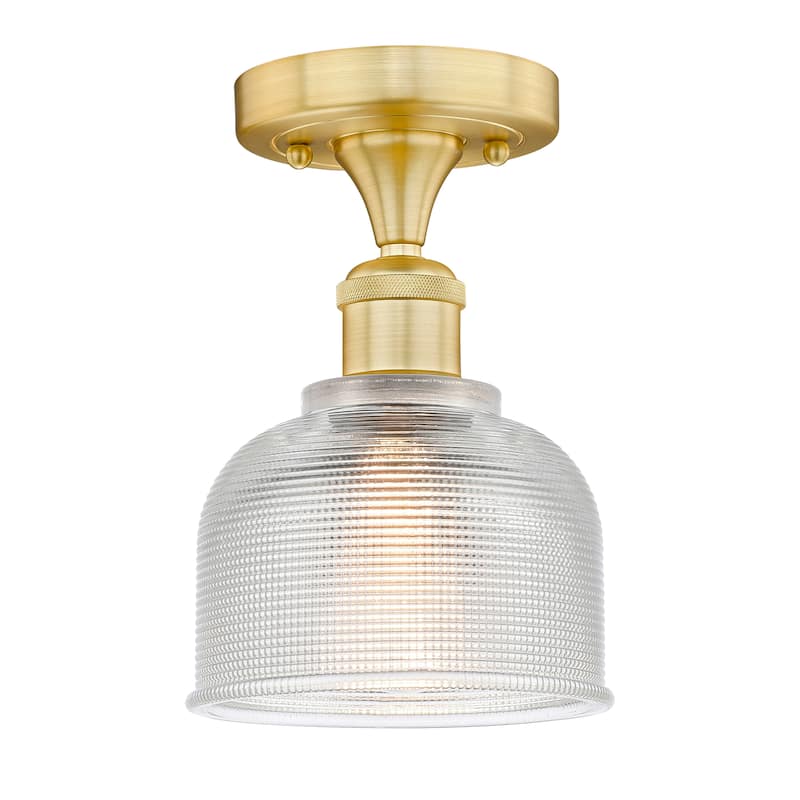Innovations Lighting Edison Dayton - 1 Light 6" Semi-Flush Mount