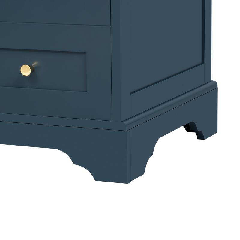 GDFStudio - Briarcrest Modern Freestanding Bathroom Vanity with Ceramic Sink & Soft Closing Doors - 30'W