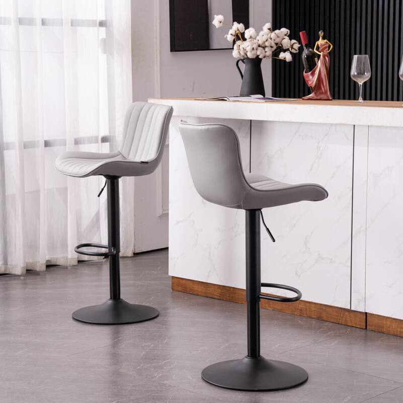 Counter Height Modern Swivel Barstools Set of 2