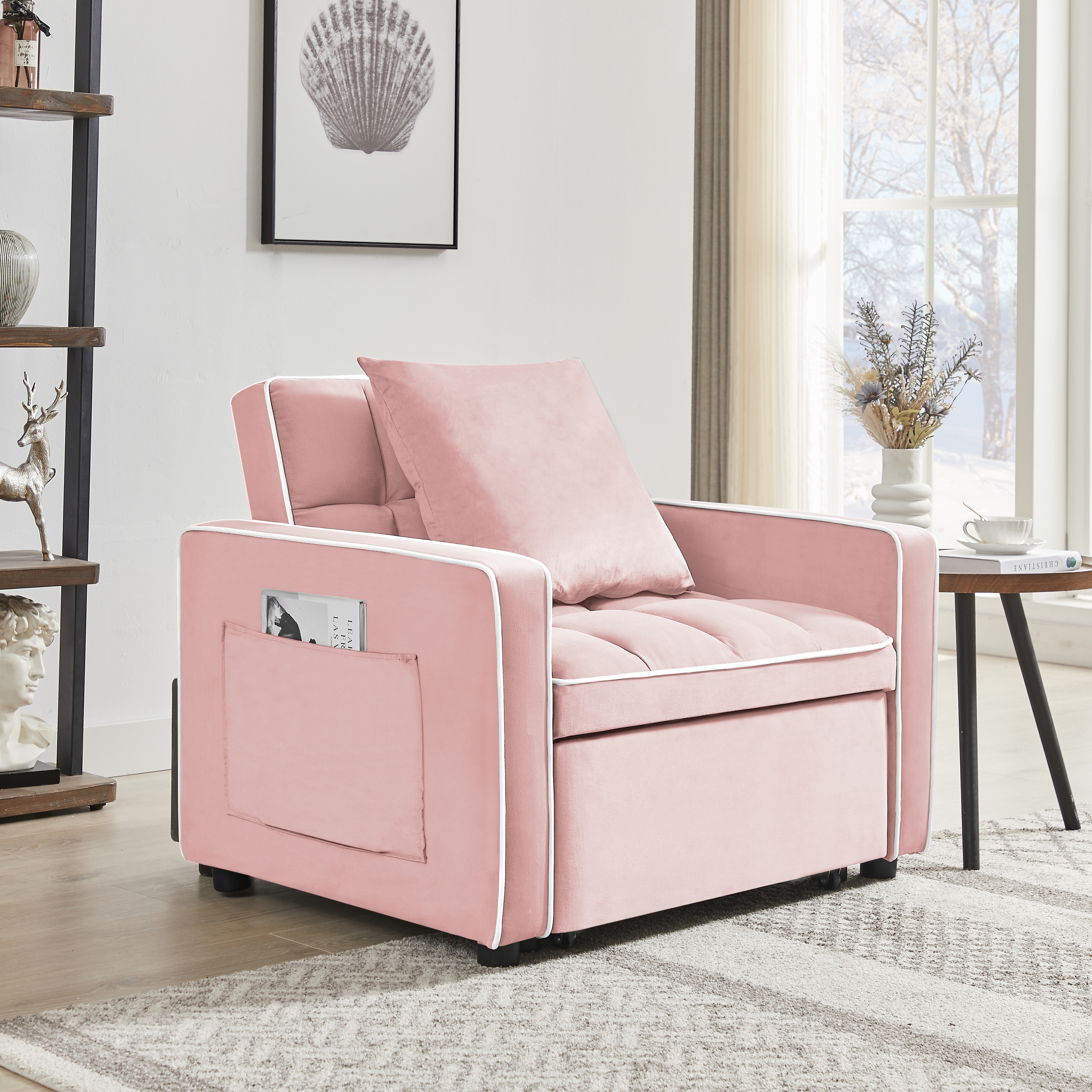 Gold sparrow chandler on sale convertible arm chair bed