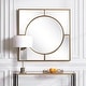 preview thumbnail 1 of 5, Uttermost Stanford 48" Square Decorative Urban Modern Wall Mirror Brushed Gold