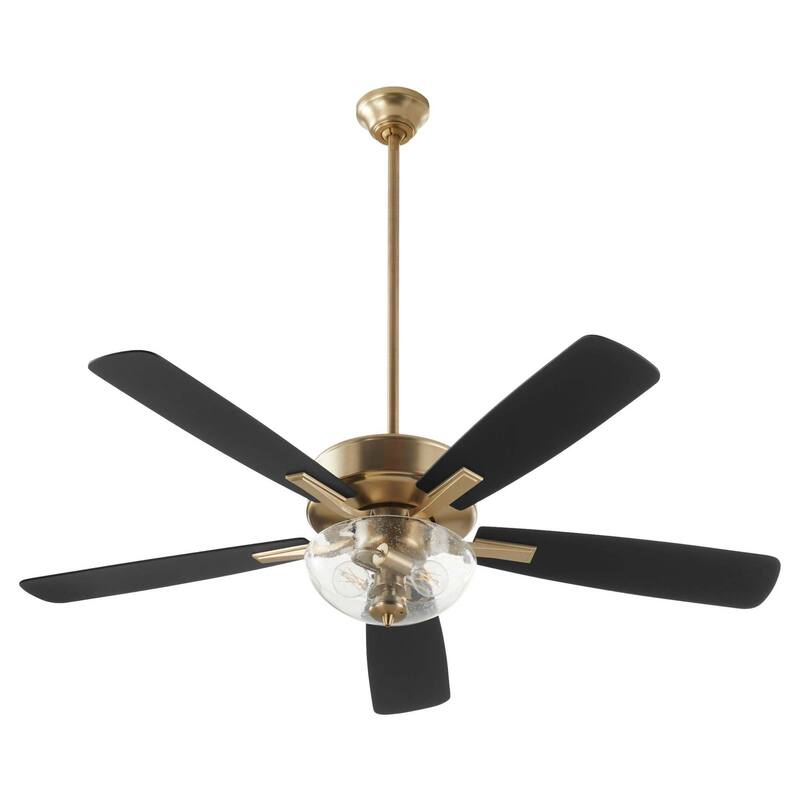 Quorum International 4525-22 Ovation 52" 5 Blade Indoor Ceiling Fan - Aged Brass