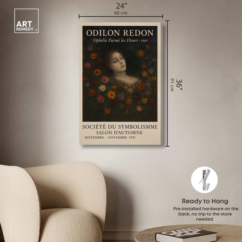 Redon's Beauty Canvas by Art Remedy, Gallery Wrapped