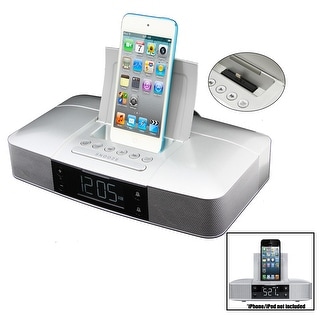 alarm clock dock iphone radio capello station fm lightning stereo ipod 5s docking speaker dual charging 6s bluetooth kmart nano