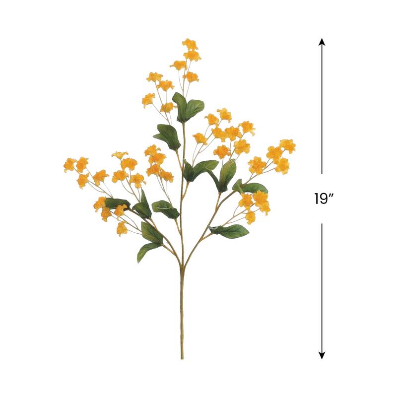 Double Baby's Breath Artificial Spray - 19" - Gold