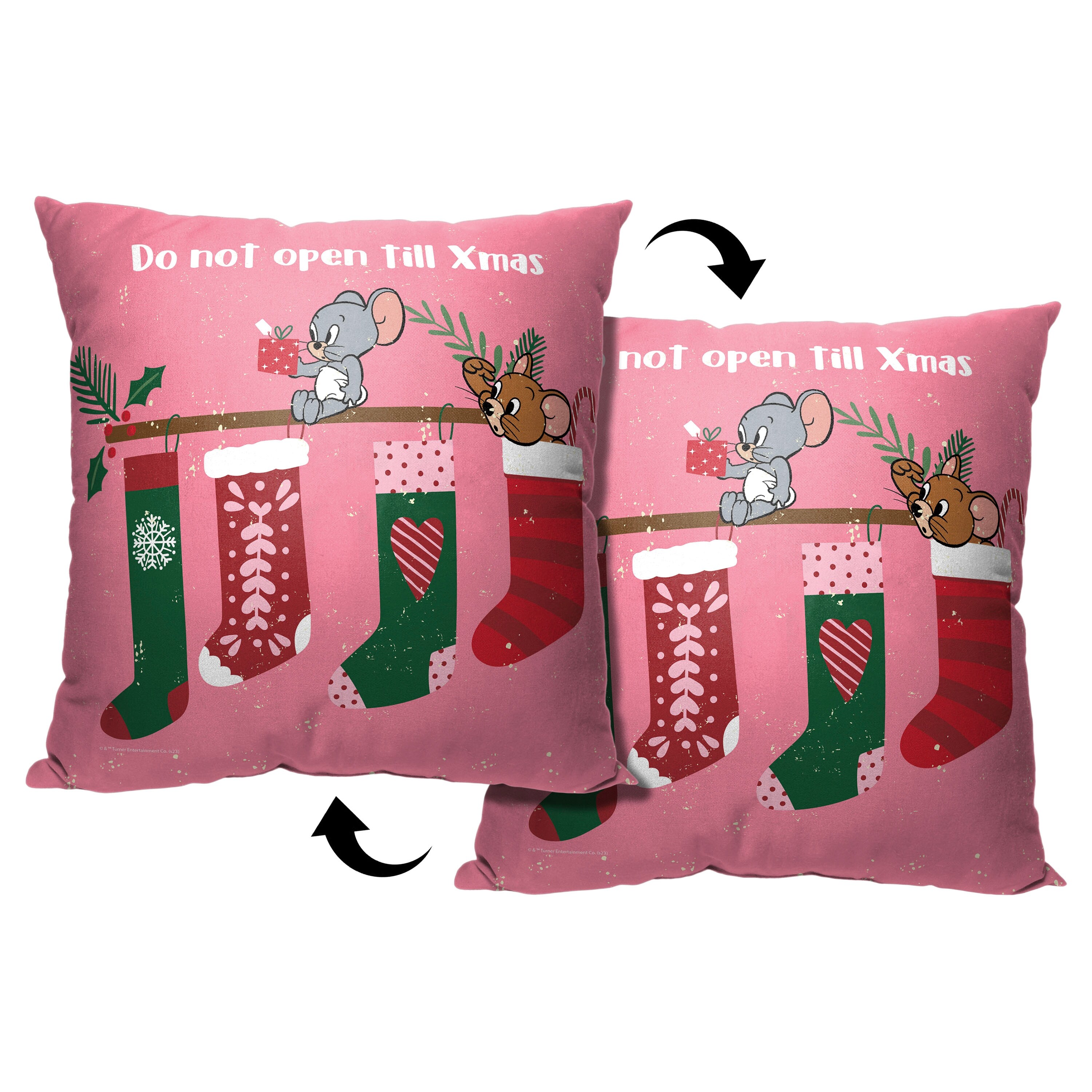 Christmas pillows on sale pink