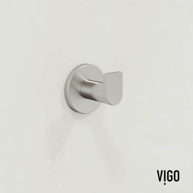 VIGO Arden 4-Piece Bathroom Hardware Accessory Set with 24 in. Towel Bar, Toilet Paper Holder, Hand Towel Holder, Hook
