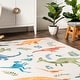 preview thumbnail 18 of 17, Nuloom Pavani Dinosaur SplashGuard Machine Washable Kids Area Rug