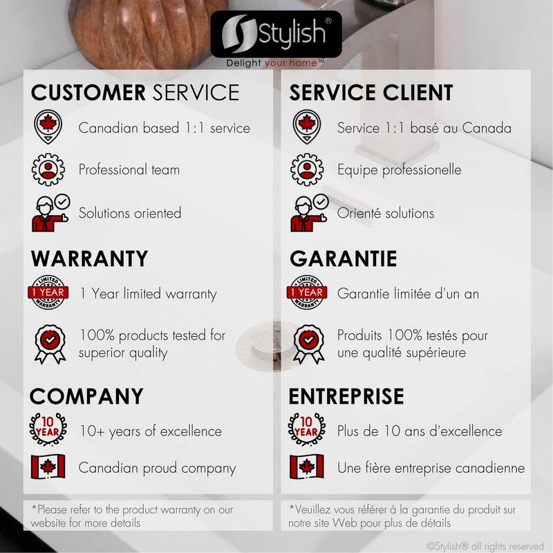 STYLISH Pop-Up Bathroom Sink Drain with Overflow (Set of Two)