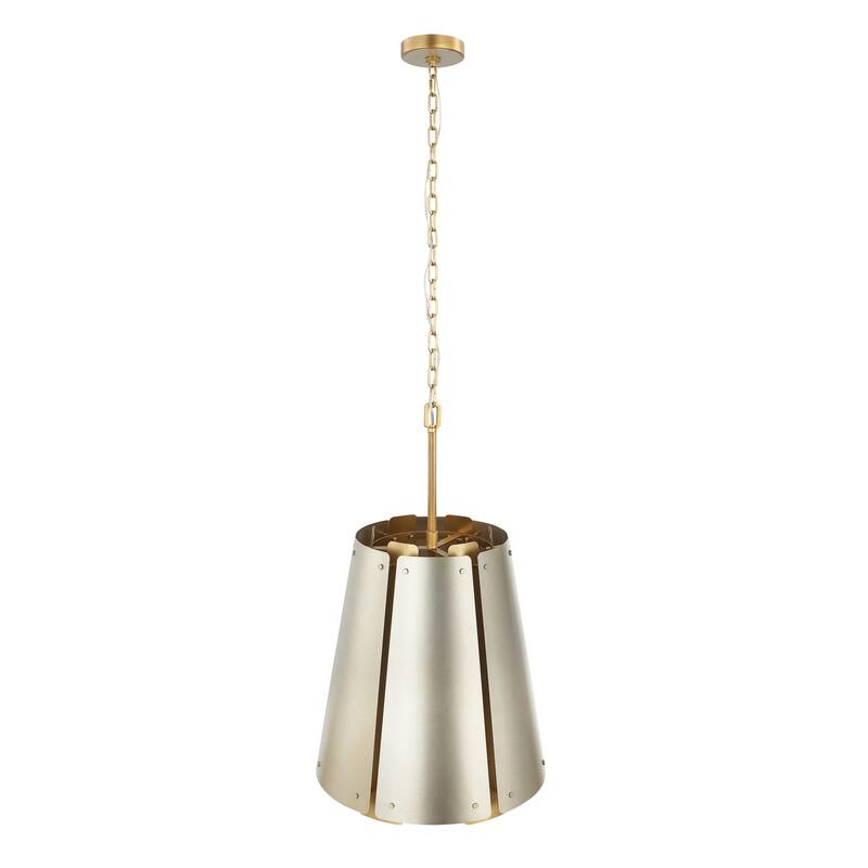 Varaluz Peep Show 6-Light Pendant - Sunwashed Silver/Brushed Sienna