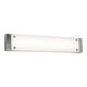 preview thumbnail 1 of 0, Avanti 52" Integrated LED Vanity - Satin Nickel Finish - White Shade