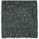preview thumbnail 60 of 136, SAFAVIEH Handmade Leather Shag Carlijn Modern Decorative Rug 6' Square - Grey - Square