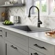 preview thumbnail 14 of 74, Karran 33" Top Mount Double Equal Bowl Quartz Kitchen Sink Kit - 33" x 22" x 9"
