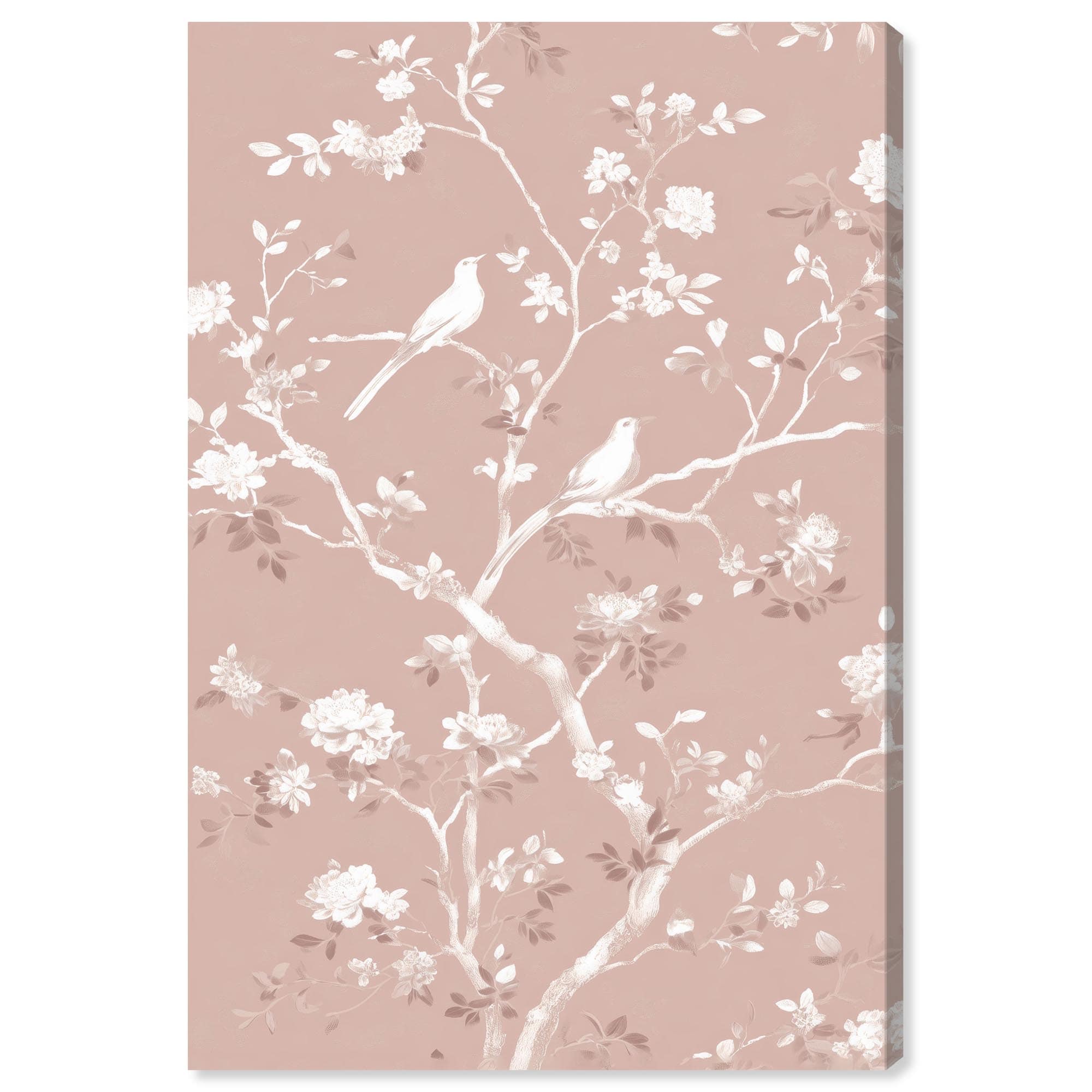 Chinoiserie II Rustic Floral Decor Canvas Print by Art Remedy