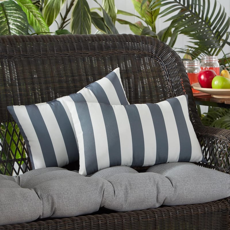 Outdoor 19-inch x 12-inch Polyester Accent Pillow (Set of 2)